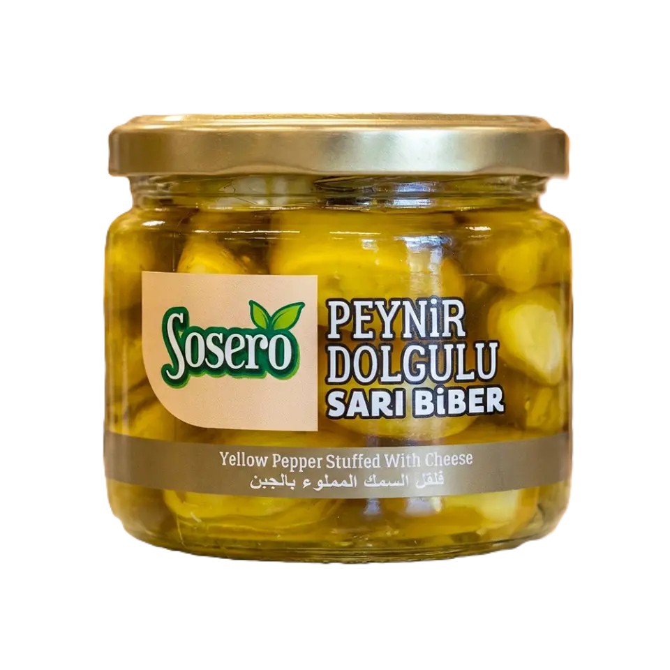 Sosero Peynir Dolgulu Sarı Biber 330 cc