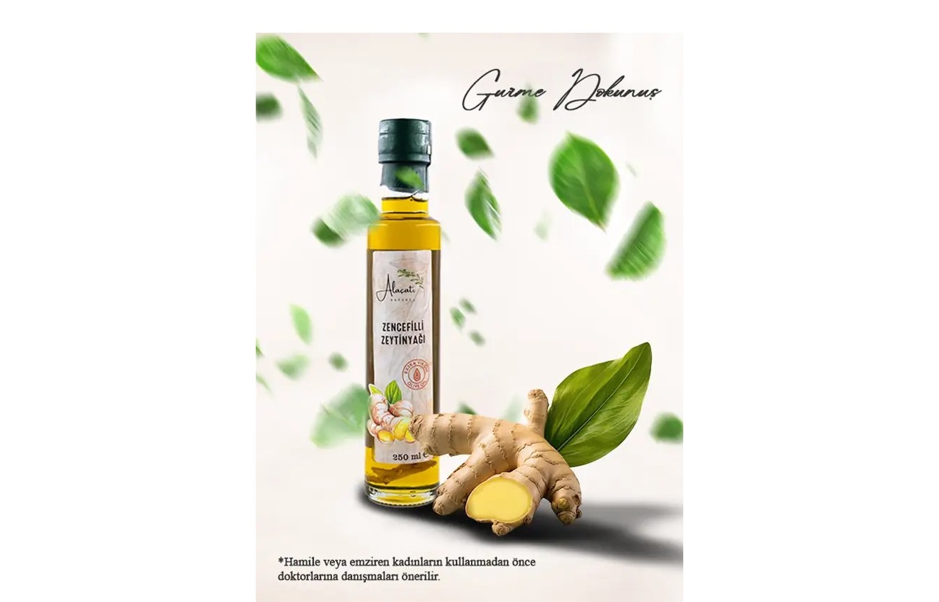 Alaçatı Zencefilli Zeytin Yağı 250 mL