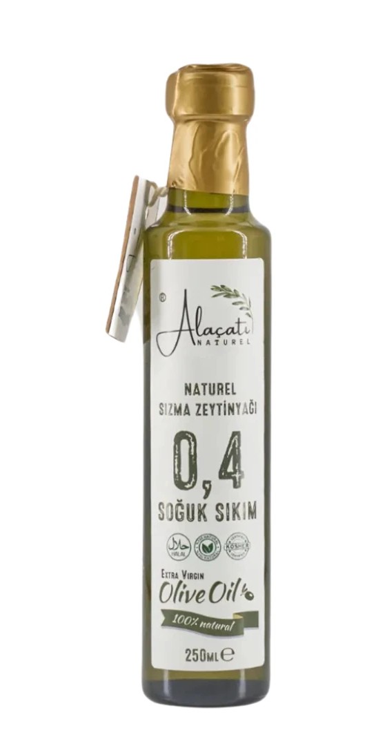 Alaçatı Naturel Sızma Zeytinyağ 0,04 Soğuk Sıkım 250 mL