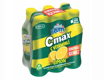 Uludağ Frutti C Max Limon Aromalı Maden Suyu 6X200 mL