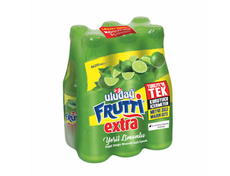Uludağ Frutti Extra Yeşil Limonlu Maden Suyu 6X250 mL