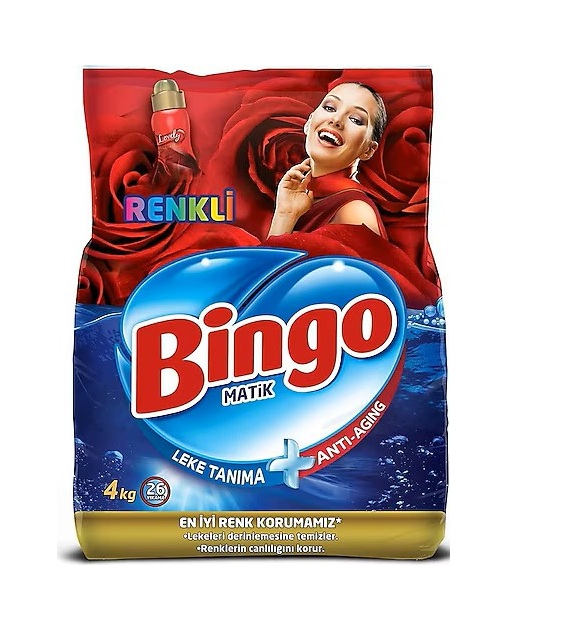 Bingo Matik Renkliler İçin Toz Deterjan 4 kg