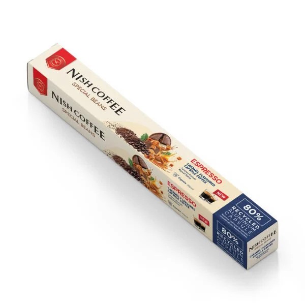 Nish Coffee Karamel Aromalı Kapsül Kahve 10' lu
