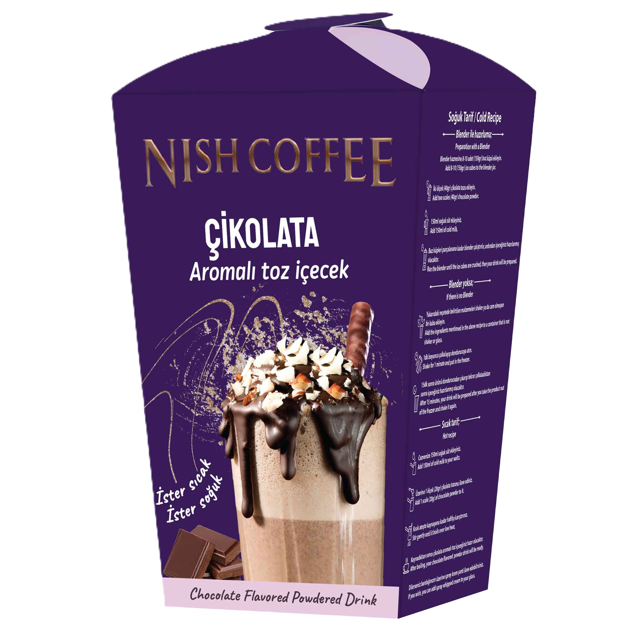 Nish Coffee Çikolata Aromalı Toz İçecek 250 g
