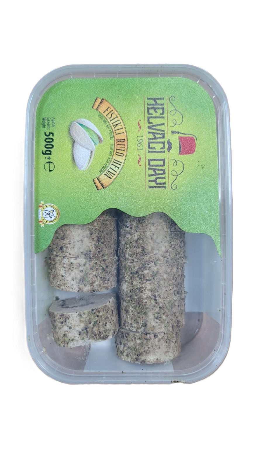 Helvacı Dayı Antep Fıstıklı Rulo Helva 500 g