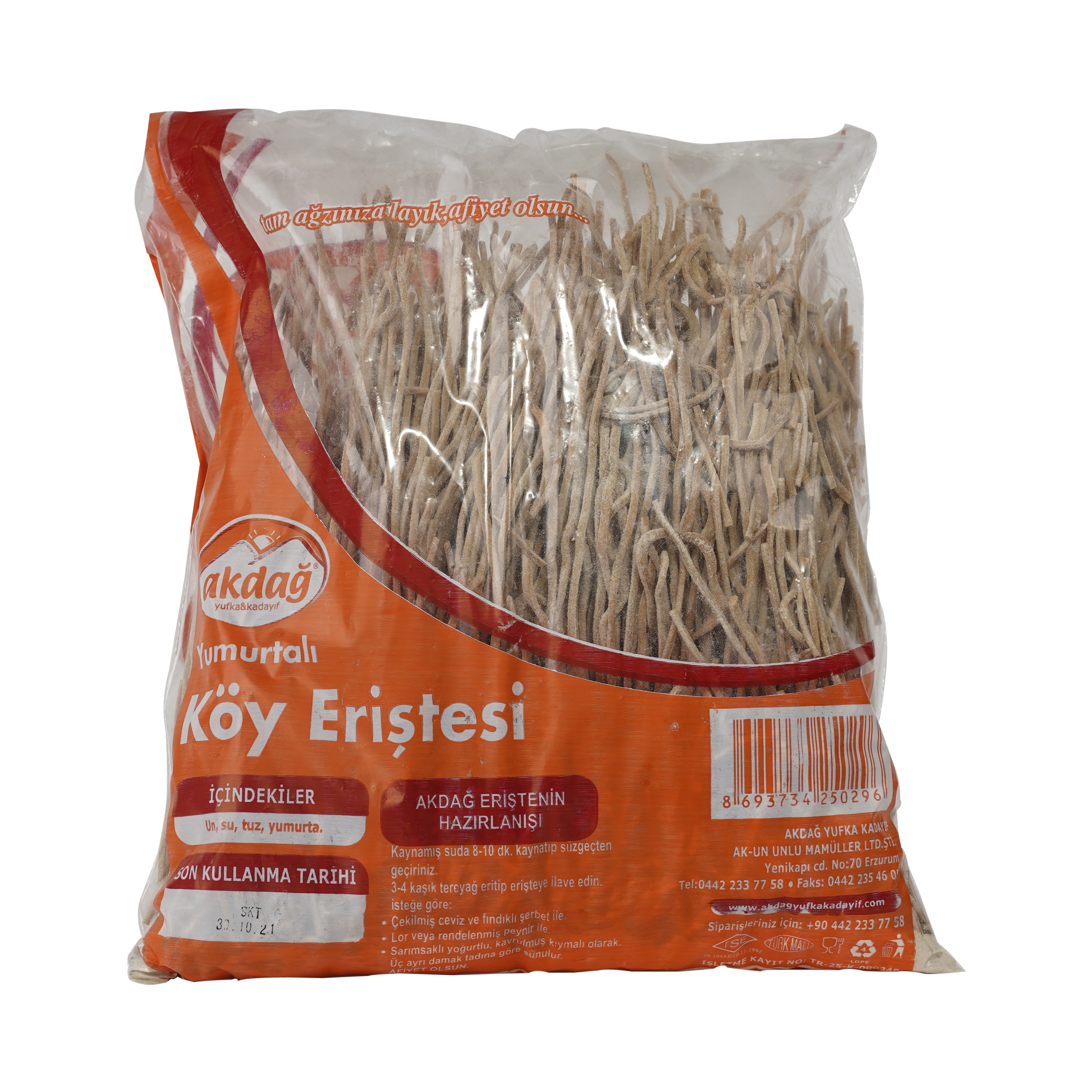 Akdağ Yumurtalı Köy Eriştesi 500 g