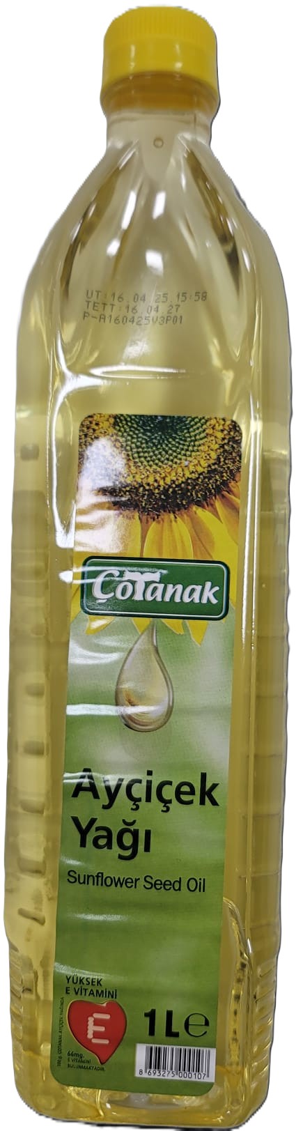 Çotanak Ayçiçek Yağı 1 L