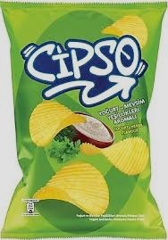 Cipso Tırtıklı Yoğurt ve Mevsim Yeşillikleri Patates Cipsi 125 g