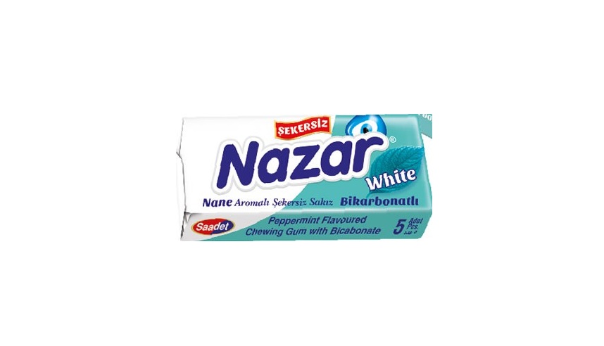 Nazar Nane Aromalı Karbonatlı Şekersiz Sakız 5' li